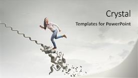  Presentation with challenges - Amazing slide set having up to top overcoming challenges backdrop and a  colored foreground