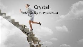  Presentation with challenges - Slides featuring up to top overcoming challenges background and a  colored foreground