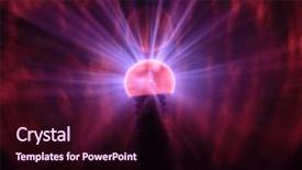  Presentation with frequency - Audience pleasing presentation theme consisting of up view of a plasma backdrop and a wine colored foreground