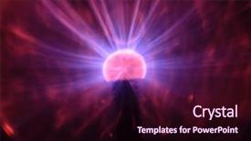  Presentation with currents - PPT theme featuring up view of a plasma background and a wine colored foreground