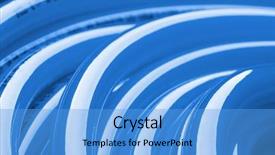  Presentation with water pipe - Slide deck featuring up view of blue pipe background and a light blue colored foreground