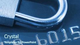  Presentation with credit card icon - Colorful slides enhanced with up view of credit card backdrop and a ocean colored foreground