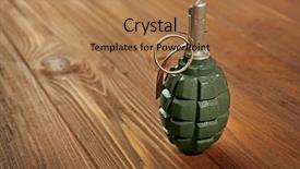  Presentation with close up view of the compass on old paper - Presentation design with up view of hand grenade background and a coral colored foreground