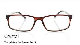  Presentation with glasses - Colorful theme enhanced with visual acuity - close up view of modern backdrop and a white colored foreground