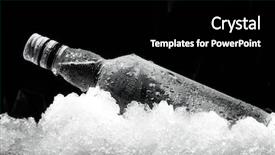  Presentation with vodka - Presentation consisting of up view of the bottle background and a black colored foreground