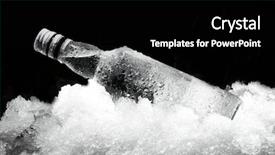  Presentation with vodka - Slide deck featuring up view of the bottle background and a black colored foreground