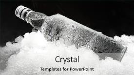  Presentation with bottle - Colorful presentation enhanced with up view of the bottle backdrop and a white colored foreground