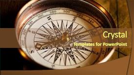  Presentation with compass map - Amazing slides having up view of the compass backdrop and a tawny brown colored foreground