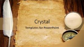  Presentation with old paper - Presentation having up view of the compass background and a  colored foreground