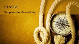  Presentation with compass - Cool new presentation design with up view of the compass backdrop and a gold colored foreground