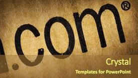  Presentation with title - Presentation theme featuring up view of the title background and a tawny brown colored foreground