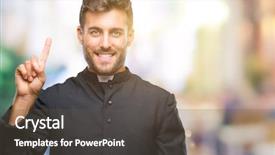  Presentation with palm sunday christian catholic - Audience pleasing presentation design consisting of up with finger number one backdrop and a  colored foreground