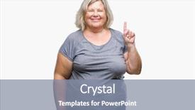  Presentation with plus size fashion model - Cool new PPT layouts with up with finger number one backdrop and a  colored foreground
