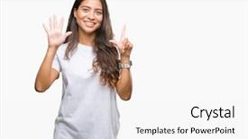  Presentation with arab israeli conflict - Slides featuring up with fingers number seven background and a white colored foreground