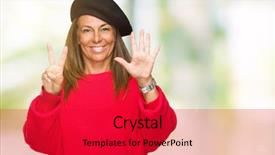  Presentation with happy birthday for adult boys - Presentation consisting of up with fingers number seven background and a  colored foreground