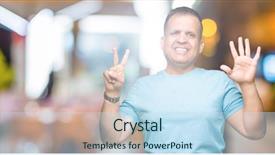  Presentation with arabic music arab man playing - Presentation design enhanced with up with fingers number seven background and a  colored foreground