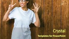  Presentation with knitting african american - Amazing theme having up with fingers number seven backdrop and a  colored foreground