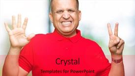  Presentation with arab - Audience pleasing PPT theme consisting of up with fingers number seven backdrop and a  colored foreground