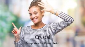  Presentation with hair - Amazing slide deck having up with fingers number seven backdrop and a  colored foreground