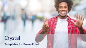  Presentation with sun rising over north america - Colorful slides enhanced with up with fingers number six backdrop and a  colored foreground