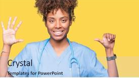  Presentation with african american couples in the mountains - Audience pleasing slide deck consisting of up with fingers number six backdrop and a  colored foreground