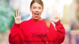  Presentation with number - Audience pleasing slides consisting of up with fingers number ten backdrop and a  colored foreground