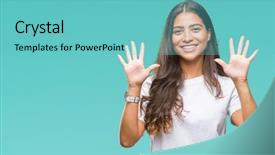  Presentation with beautiful midnight sun over - PPT layouts featuring up with fingers number ten background and a seafoam green colored foreground