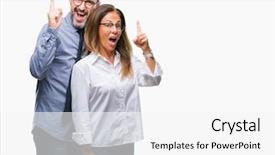  Presentation with love - Colorful PPT theme enhanced with up with successful idea exit backdrop and a  colored foreground