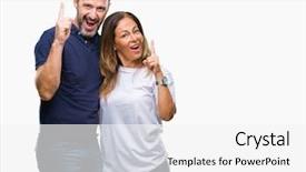  Presentation with middle schools - Cool new presentation with up with successful idea exit backdrop and a  colored foreground