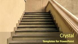  Presentation with rustic - Audience pleasing PPT layouts consisting of up with vintage looking railing backdrop and a tawny brown colored foreground