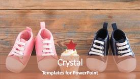  Presentation with birthday celebration - PPT layouts featuring upcakes for a baby shower background and a  colored foreground