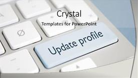  Presentation with soil profile - Audience pleasing presentation theme consisting of update profile backdrop and a white colored foreground