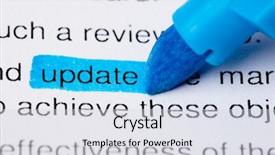  Presentation with business update - Presentation having update background and a light gray colored foreground