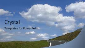  Presentation with united kingdom - Slide deck consisting of close-up of sea shell isolated on white background background and a cream colored foreground