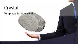  Presentation with palm sunday christian - Beautiful presentation design featuring uphill struggle - businessman in suit huge holding backdrop and a  colored foreground