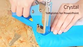  Presentation with board of director - Beautiful slide set featuring upholster - fastening fabric and board using backdrop and a  colored foreground