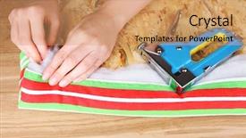  Presentation with fabric - Cool new presentation theme with upholster - fastening fabric and board using backdrop and a  colored foreground