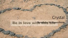  Presentation with motivational - Beautiful presentation theme featuring uplifting - inspirational motivational quote against nature backdrop and a coral colored foreground