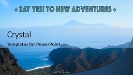  Presentation with motivational - Slide set having uplifting - inspirational motivational quote against nature background and a light blue colored foreground