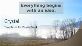  Presentation with motivational - Presentation theme featuring uplifting - inspirational motivational quote against nature background and a sky blue colored foreground