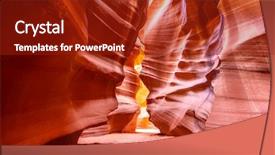  Presentation with navajo - PPT theme featuring upper antelope canyon background and a crimson colored foreground