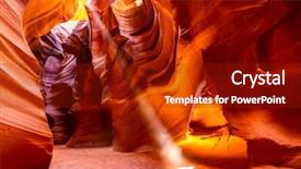  Presentation with navajo - Cool new presentation design with upper antelope canyon backdrop and a crimson colored foreground