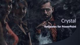  Presentation with gambling - Amazing slide deck having upper-class-friends-gambling backdrop and a wine colored foreground