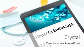  Presentation with digestive system - PPT layouts enhanced with upper-gi-endoscopy-medical-procedures background and a white colored foreground