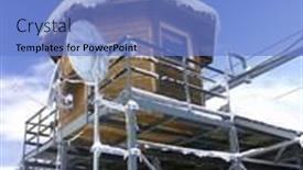  Presentation with lift - Slides enhanced with upper ski lift station background and a teal colored foreground