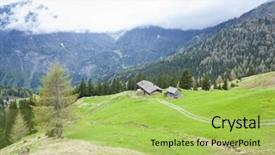  Presentation with national - Slide deck with upper-tauern-national-park-near background and a yellow colored foreground