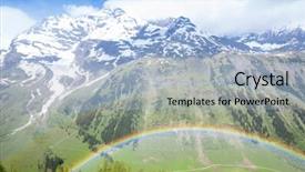  Presentation with national - Presentation theme having upper-tauern-national-park-near background and a light blue colored foreground