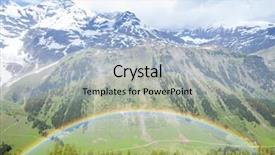  Presentation with national - Colorful presentation theme enhanced with upper-tauern-national-park-near backdrop and a light blue colored foreground