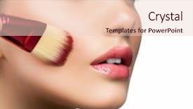  Presentation with base - PPT theme enhanced with ups - makeup cosmetic base for perfect background and a lemonade colored foreground