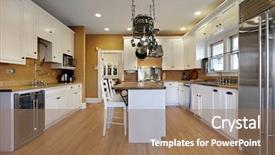  Presentation with colored - PPT theme having upscale home with gold color background and a  colored foreground